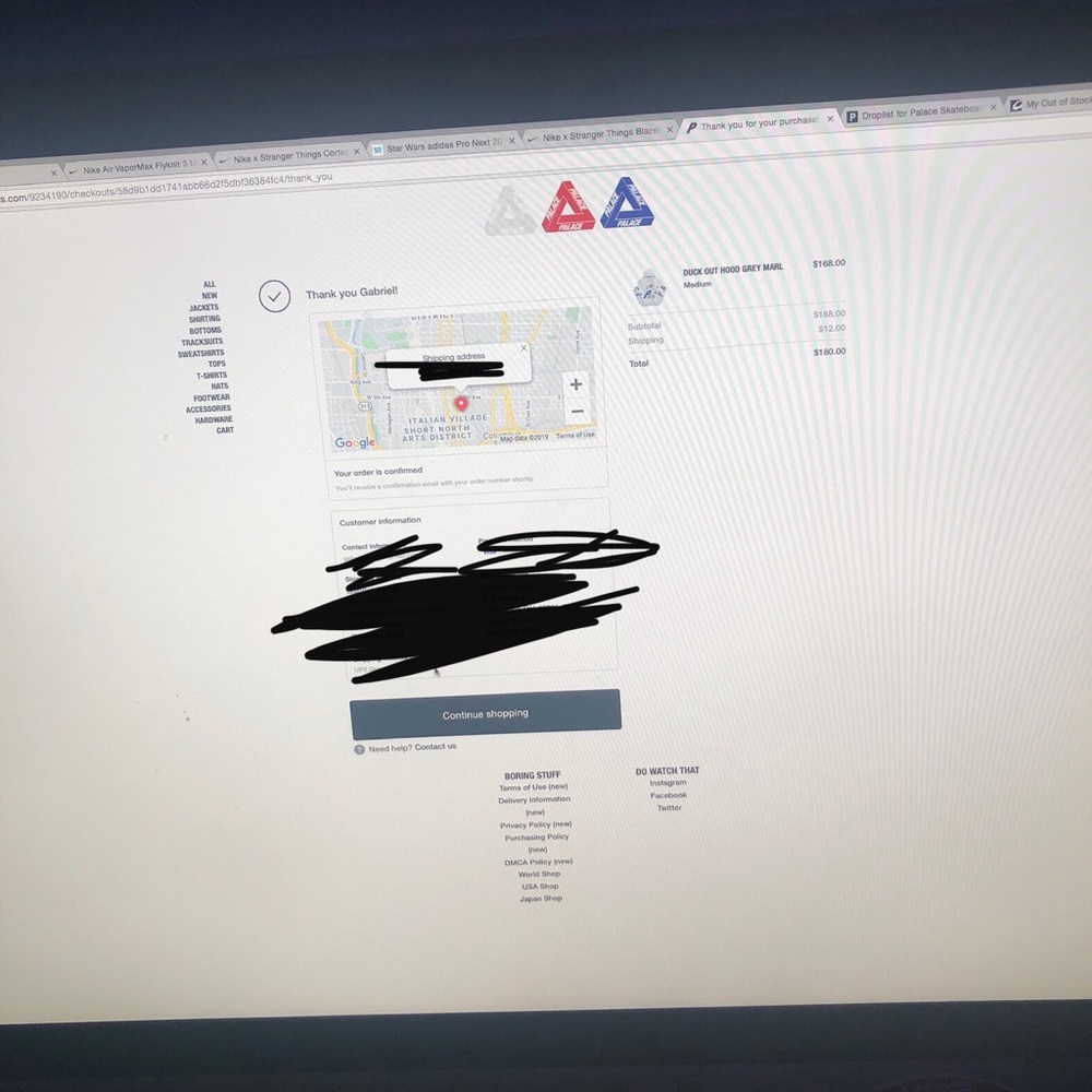 Palace Duck Out Hood Winter ‘19 Drop - Picture 4 of 4